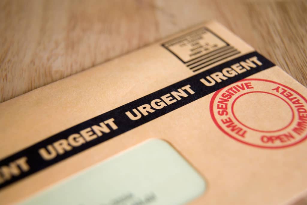 Urgent documents for LLC registered agent