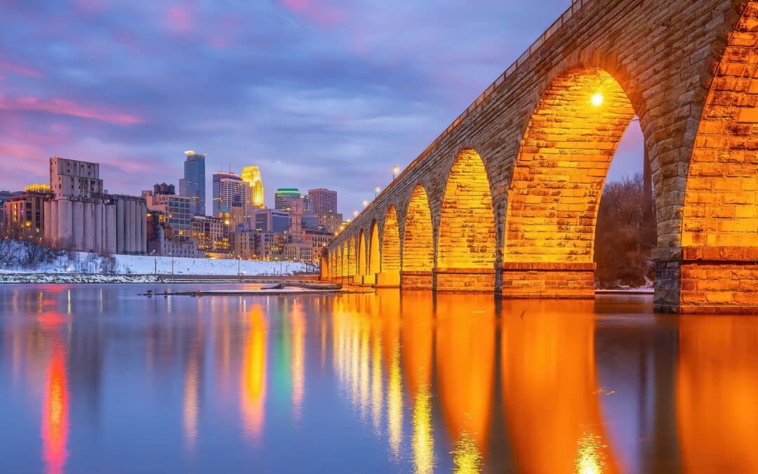 Minneapolis Minnesota Business Skyline