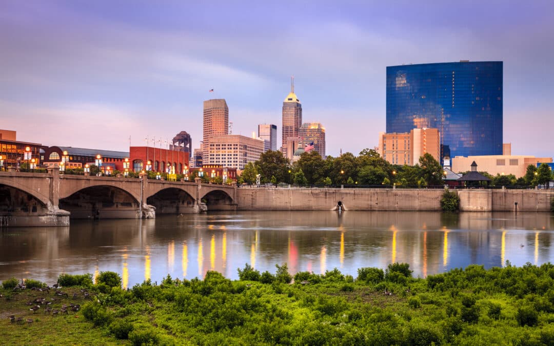 Indiana business skyline