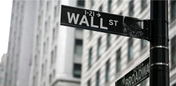 wall street and broadway corner signs