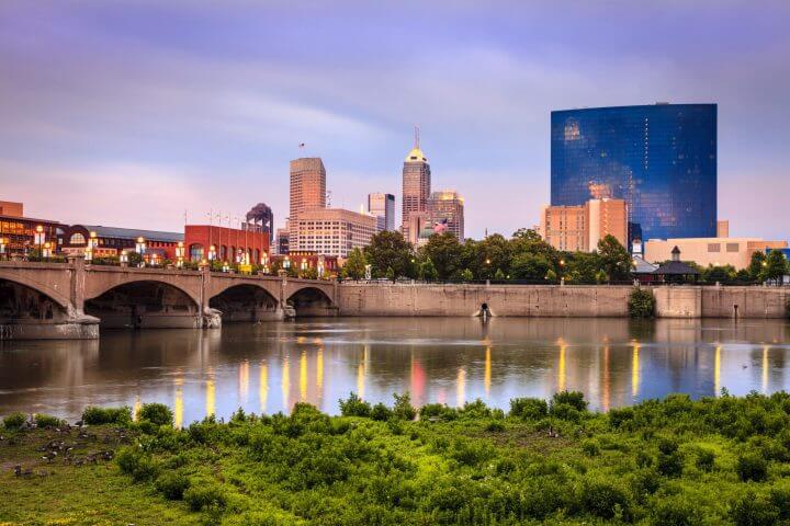 Indiana business skyline